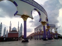 Senja di Masjid Agung Jawa Tengah