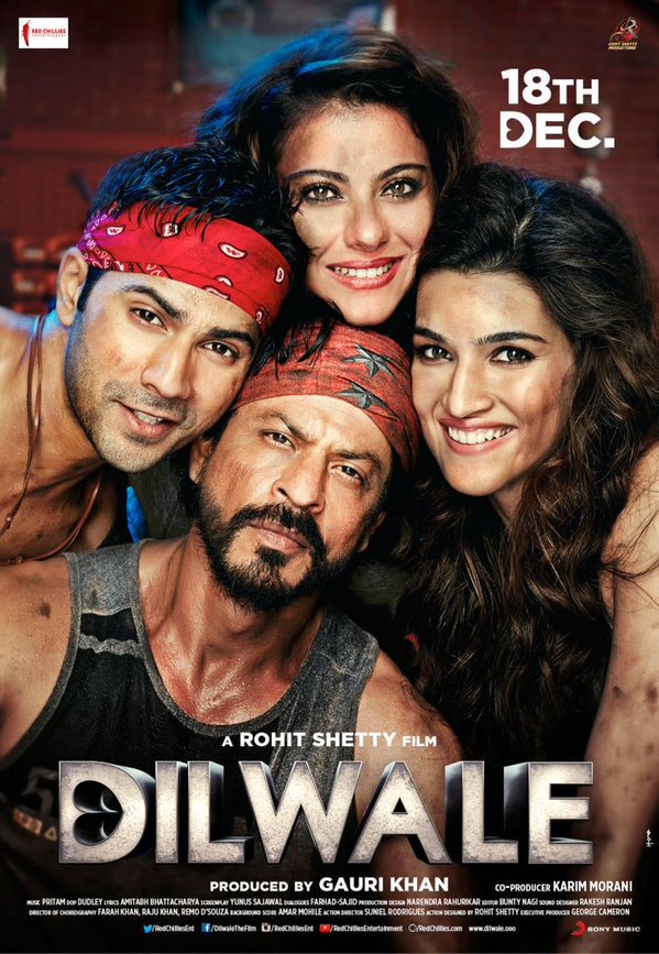 Dilwale-Poster-SRK-Varun-Kajol-Kriti
